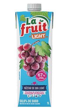SUCO LA FRUIT UVA MAÇA LIGHT 8X1L