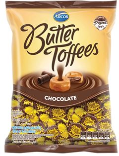 ARCOR BUTTER TOFFEES CHOCOLAT 100G