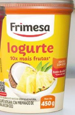 IOGURTE PEDACOS DE ABACAXI E COCO FRIMESA POTE 450G