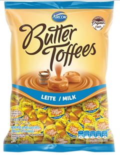 ARCOR BUTTER TOFFEES LEITE 90G