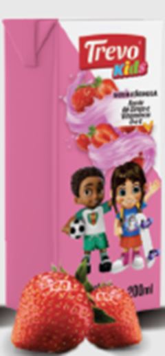 BEB LACTEA TREVO KIDS 200ML MORANGO