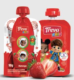 IOGURTE MORANGO TREVO KIDS 90G POUCH