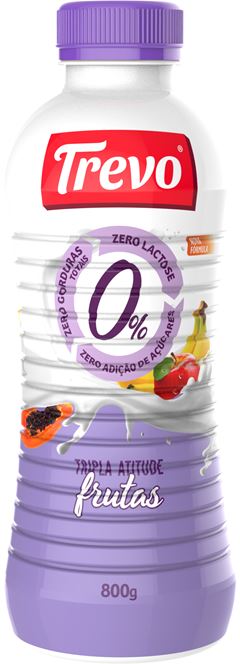 IOGURTE LIQUIDO TREVO 800G TRIPLO ZERO FRUTA