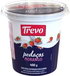 IOGURTE PED MORANGO TREVO 400G